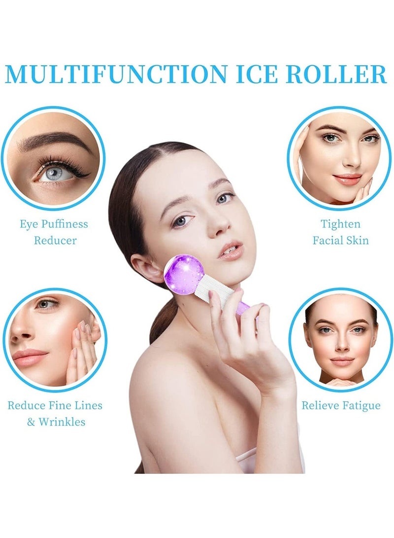 ChicAbode كروبات الجليد للوجه ، 2 قطعة من الدوال الجليد للعيون ، تدليك الجلد البارد ، آمن ودائم ، غير انزلاق وسهل الاستخدام ، للجمال اليومي ، إزالة التجاعيد في الوجه ، تقليل الانتفاخ - Image 2